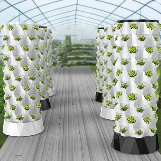Bewässerungssystem Aeroponics Indoor Hydroponic Growing Systems Home Vertical Farming Tower Garden mit LED-Licht Vertikal wachsendes Gemüse